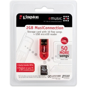 2GB MicroSD EMusic   KW-B042G-1MAQ