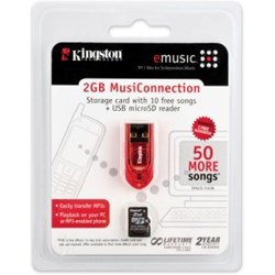 2GB MicroSD EMusic   KW-B042G-1MAQ