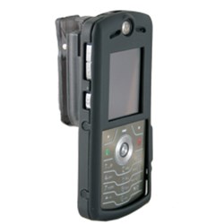 Motorola Compatible Rubberized Snap-On Cover - Black  L7RUBBK