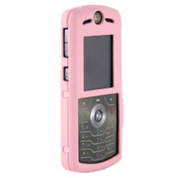 Motorola Compatible Rubberized Snap-On Cover - Pink  L7RUBPK
