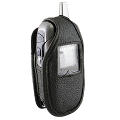 Samsung Compatible Standard Leather Case with Fixed Belt Clip   LC507PR