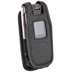 Samsung Compatible Leather Case with Fixed Belt Clip and Wrist Strap          LCA747PR