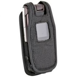 Samsung Compatible Leather Case with Fixed Belt Clip and Wrist Strap          LCA747PR