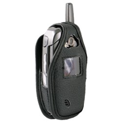 LG Compatible Standard Leather Case with Fixed Belt Clip   LCAX355PR