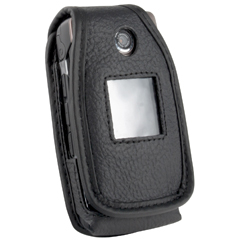 LG Compatible Leather Case with Fixed Belt Clip    LCAX380PR