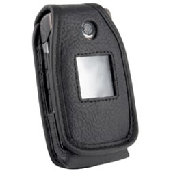 LG Compatible Leather Case with Fixed Belt Clip    LCAX380PR