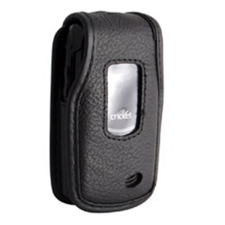 UTStarcom Compatible Standard Leather Case with Fixed Belt Clip and Wrist Strap    LCCDM7026PR