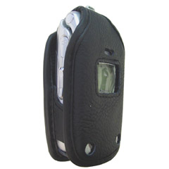 Samsung Compatible Standard Leather Case with Fixed Belt Clip   LCD357PR
