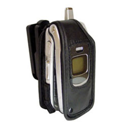 Samsung Compatible Platinum Avanti Leather Case with Ratcheting Swivel Clip  LCGLD357