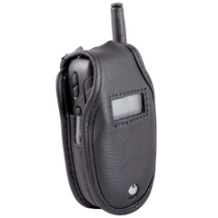 Nextel Compatible Standard Leather Case with Fixed Belt Clip  LCIC502PR