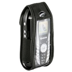 Kyocera Compatible Standard Leather Case with Fixed Belt Clip   LCK612PR