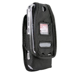 Motorola Compatible Standard Leather Case with Fixed Belt Clip  LCKRZRPR