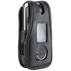 LG Compatible Leather Case with Fixed Belt Clip   LCLX570PR