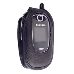 Samsung Compatible Standard Leather Case with Fixed Belt Clip  LCP207PR