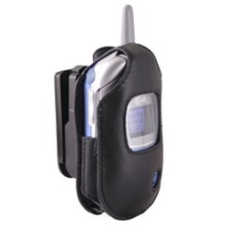 LG Compatible Infinity Padded Lambskin Case with Ratcheting Swivel Belt Clip  LCPAD3450