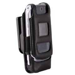 Motorola Compatible Infinity Padded Lambskin Case with Ratcheting Swivel Belt Clip   LCPADKRZR