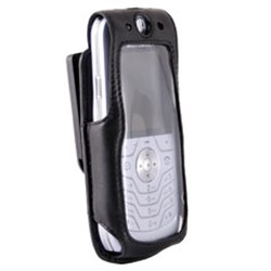 Motorola Compatible Infinity Padded Lambskin Case with Ratcheting Swivel Belt Clip  LCPADSLVR