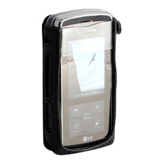 LG Compatible Infinity Padded Lambskin Case with Ratcheting Swivel Belt Clip    LCPADVX8800
