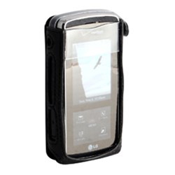 LG Compatible Infinity Padded Lambskin Case with Ratcheting Swivel Belt Clip    LCPADVX8800