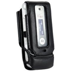 Motorola Compatible Infinity Padded Lambskin Case with Ratcheting Swivel Belt Clip   LCPADW385