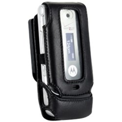 Motorola Compatible Infinity Padded Lambskin Case with Ratcheting Swivel Belt Clip   LCPADW385