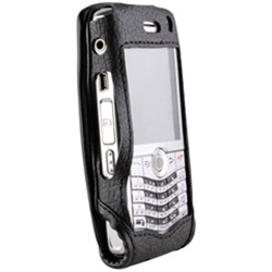 Blackberry Compatible Leather Case with Fixed Belt Clip and Wrist Strap    LCPEARL2PR
