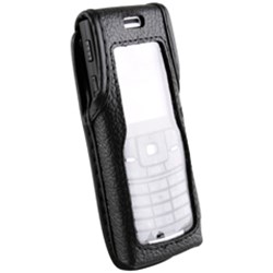 Sanyo Compatible Leather Case with Fixed Belt Clip and Wrist Strap    LCS1PR