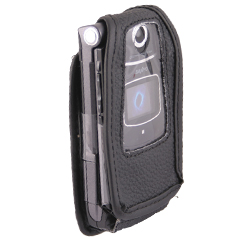 Sanyo Compatible Standard Leather Case with Fixed Belt Clip  LCSCP6600PR