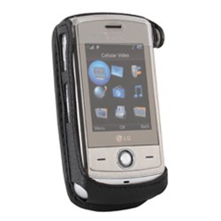 LG Compatible Leather Case with Standard Belt Clip and Wrist Strap      LCSHINEPR