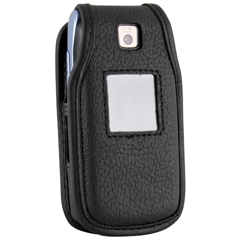 Samsung Compatible Leather Case with Fixed Belt Clip and Wrist Strap    LCT439PR