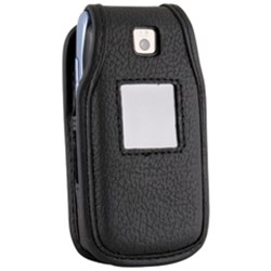 Samsung Compatible Leather Case with Fixed Belt Clip and Wrist Strap    LCT439PR