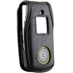 Samsung Compatible Leather Case with Fixed Belt Clip and Wrist Strap    LCT539PR