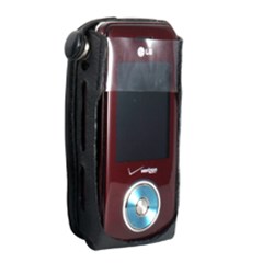 LG Compatible Leather Case with Swivel Belt Clip   LCVX8550PR