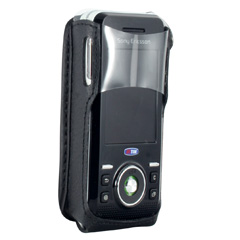 Sony Ericsson Compatible Leather Case with Fixed Belt Clip    LCW580PR