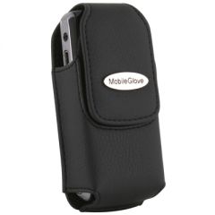 Universal Mobile Glove Luxus Vertical Leather Case with Stationary Belt Clip - Black             LUVPEARLBK