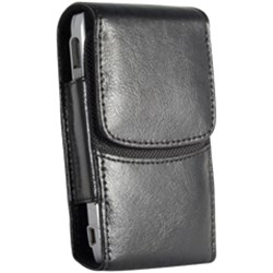 Universal Luxe Vertical Leather Case - Black   LUXEQBK
