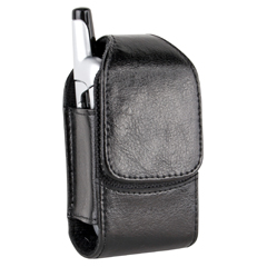 Universal Luxe Vertical Leather Case with Ratcheting - Black    LUXESMVBK