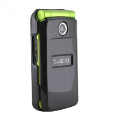 Sony Ericsson Compatible Solid Black Protective Shield with Swivel Belt Clip  M506COVBK