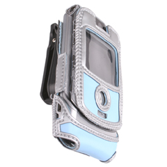 Motorola Compatible Matrix Case with Ratcheting Swivel Clip - Light Blue  MATV3LB