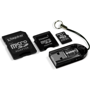 Universal Kingston USB Reader with 1GB MicroSD Card and Adapters  MBLY-1GB
