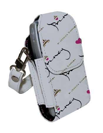 Jessica Simpson Princy Positano White Leather Case   MIL-31JSP