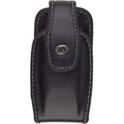 Milante Abruzzi Black with White Stitching Vertical Holster  MIL-81LBW
