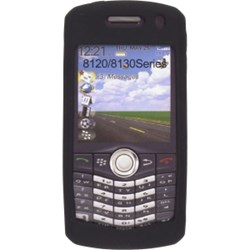 Blackberry Compatible Milante Silicone Skin Case - Black            MIL-SK813BK-BLACK