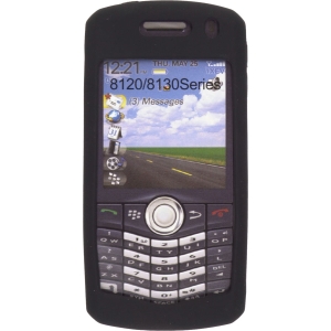 Milante Blackberry Compatible Silicone Case - Black        MIL-SK813BK