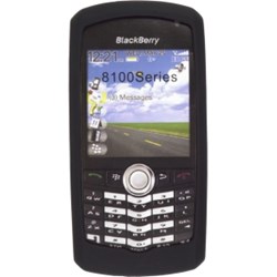 Milante Blackberry Compatible Silicone Case - Black      MIL-SK81BK