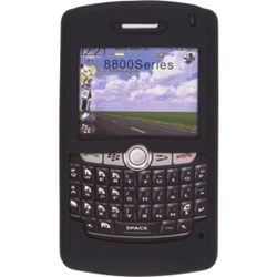 Milante Blackberry Compatible Silicone Case - Black      MIL-SK88BK