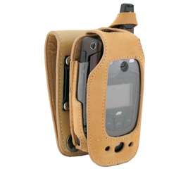 Nextel Compatible Nubuck Case with Belt Loop and Metal Belt Clip    NUBI880R