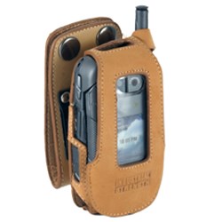 Nextel Compatible Nubuck Case with belt loop and Metal Belt Clip    NUBIC902R