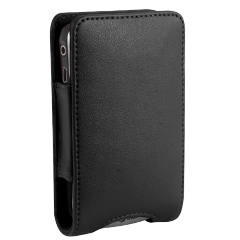 Samsung Compatible Leather Pocket Pouch with Swivel Belt Clip - Black    POCKETBJACK