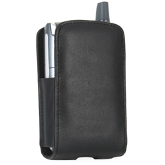 PalmOne Treo Compatible Leather Pocket Pouch with Swivel Belt Clip - Black    POCKETTR650